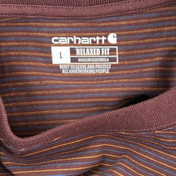 Carhartt Relaxed Fit Striped Short Sleeve T Shirt - Men’s US L - Picture 6 of 8
